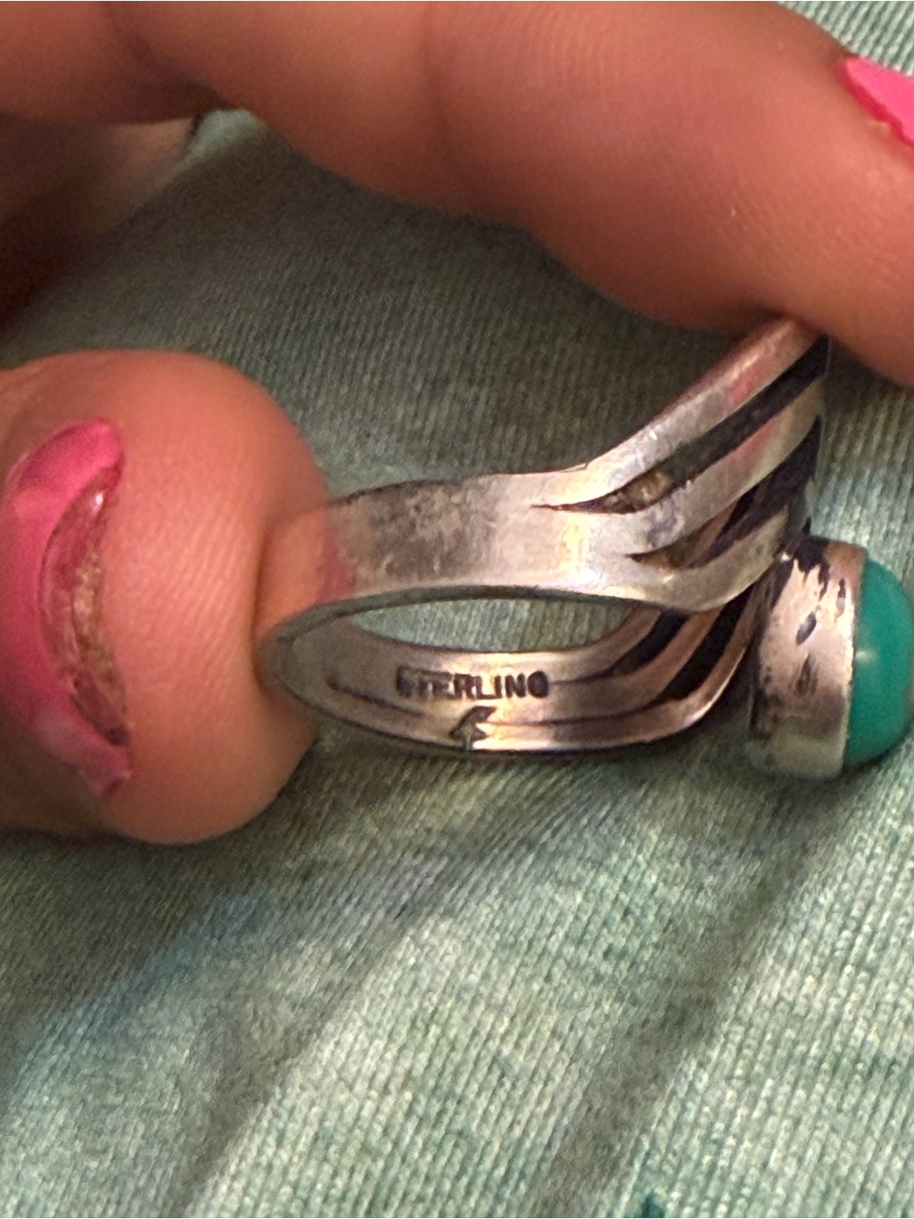 Silver Turquoise Ring -